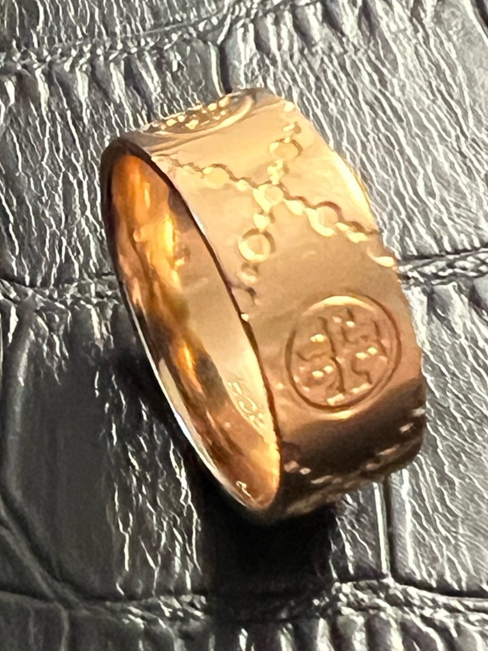 Tory Burch T Monogram Ring Size 7